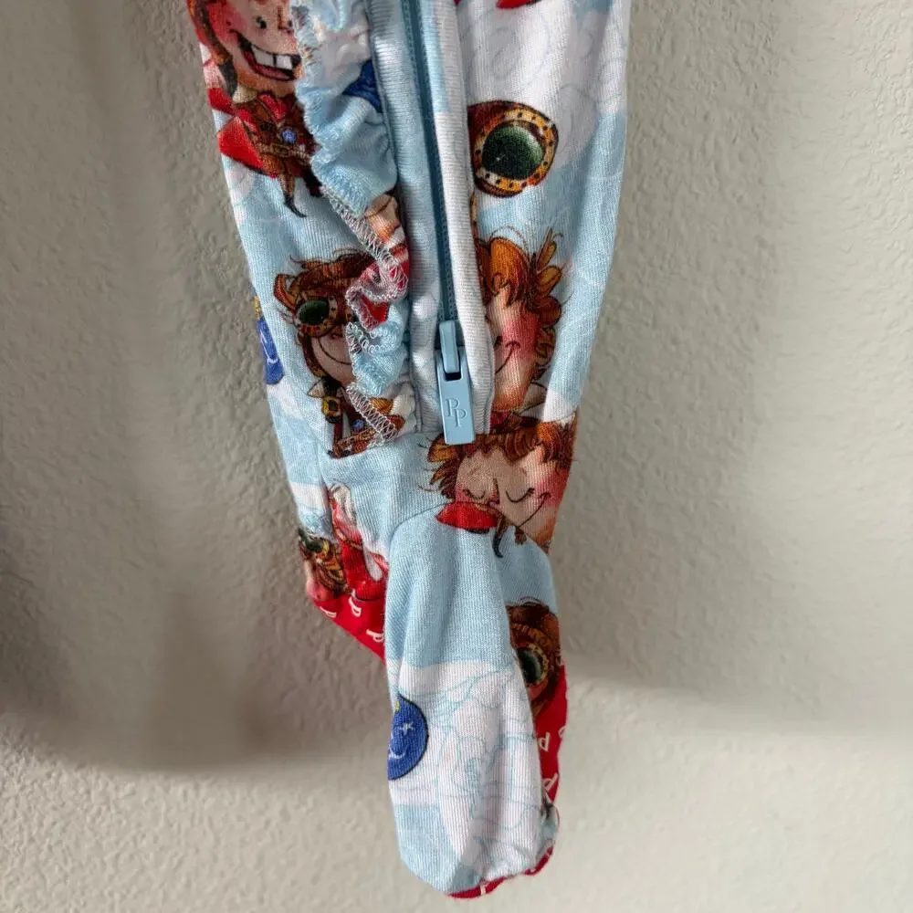 Posh Peanut Amelia Earhart Bamboo Footie Pajamas (18-24 mo)